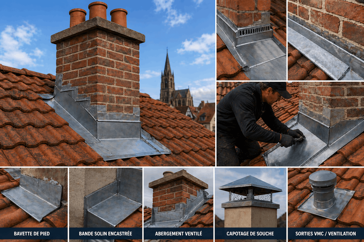 habillage zinc de cheminées laurent toiture strasbourg